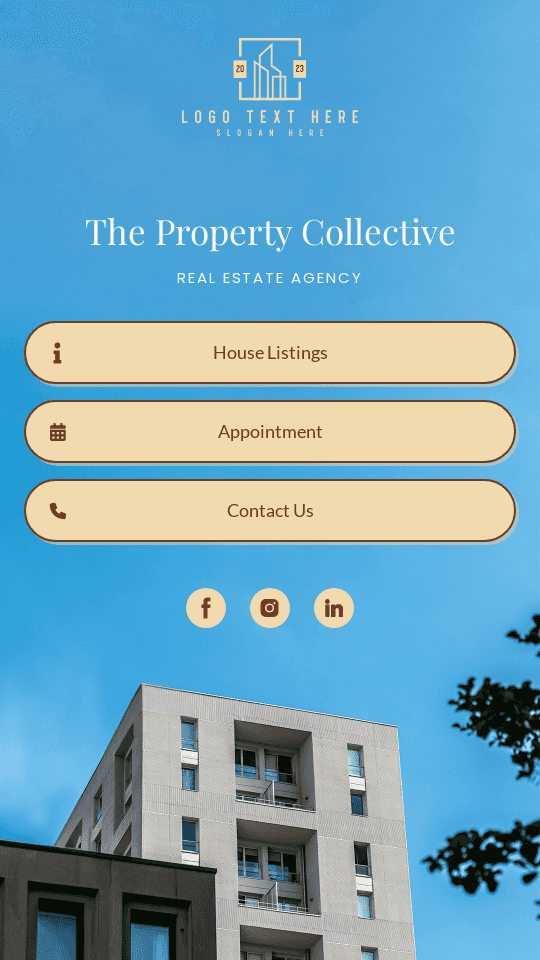Minimal Real Estate Link In Bio Design