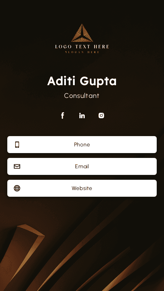 Professional Business Consultant Digital Business Card