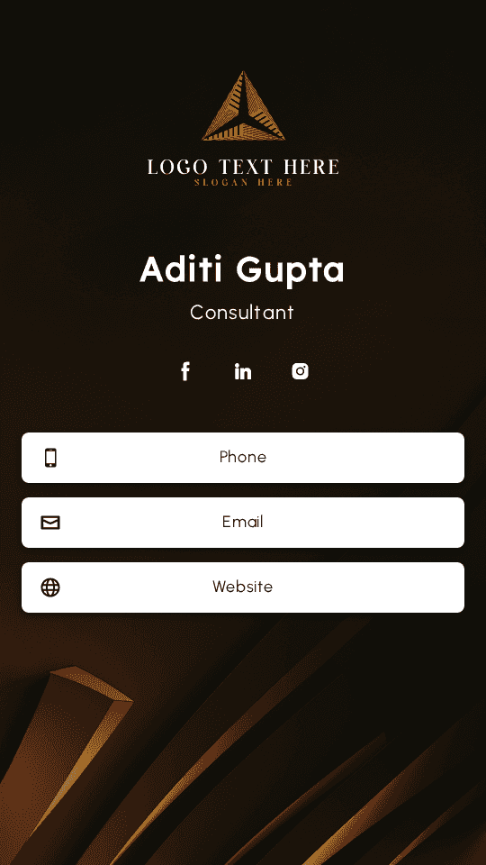 Professional Business Consultant Digital Business Card Preview