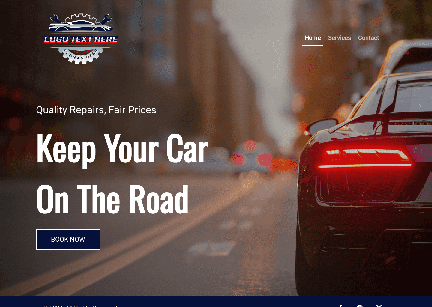 Auto Mechanic Repair Shop Website Preview