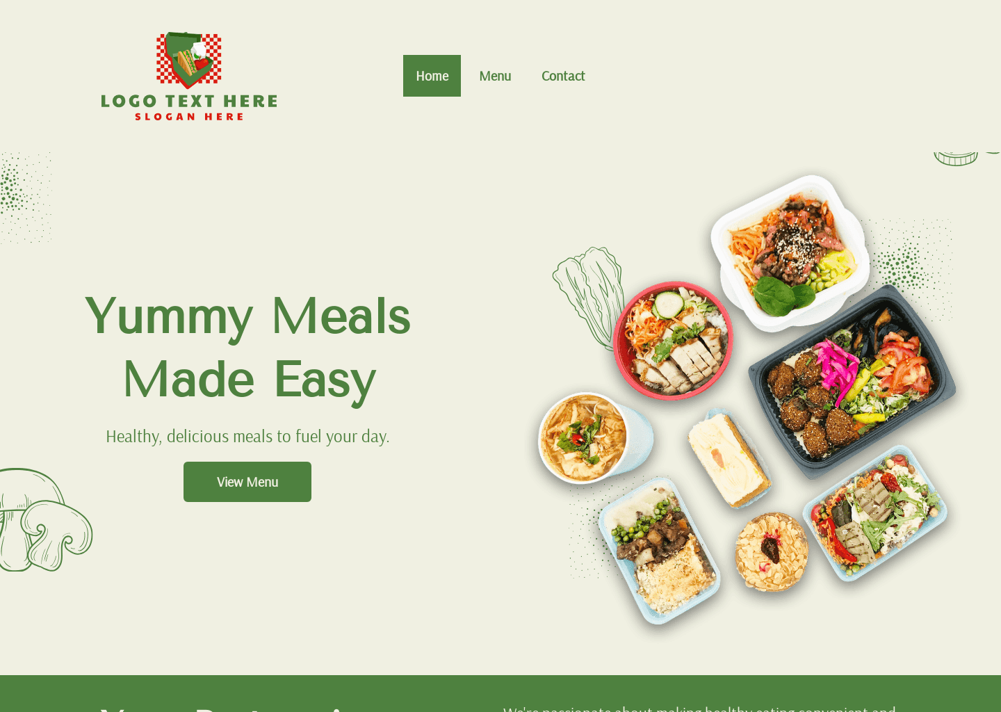 Healthy Meal Kits Website Preview