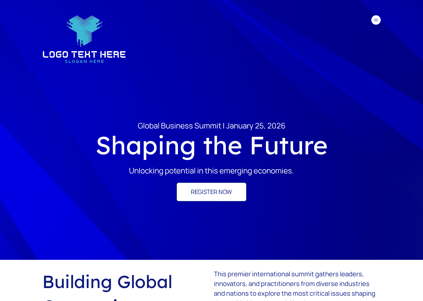 Global Business Summit Website Preview