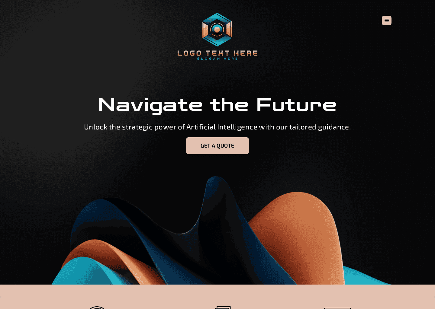 Artificial Intelligence Consultation Website Preview