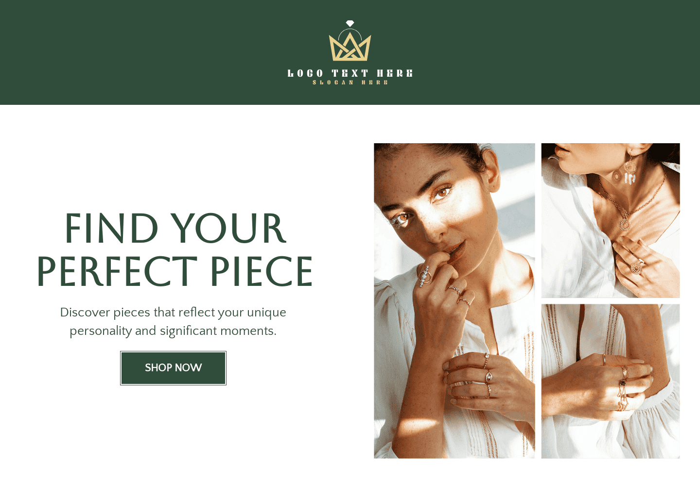Jewelry Accessories Website Preview