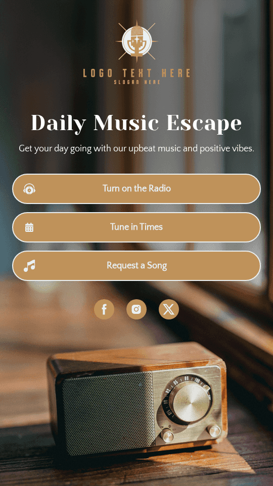 Daily Radio Broadcasting Link in Bio Preview