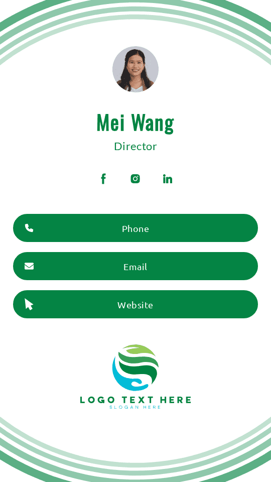 Generic Business Director Digital Business Card