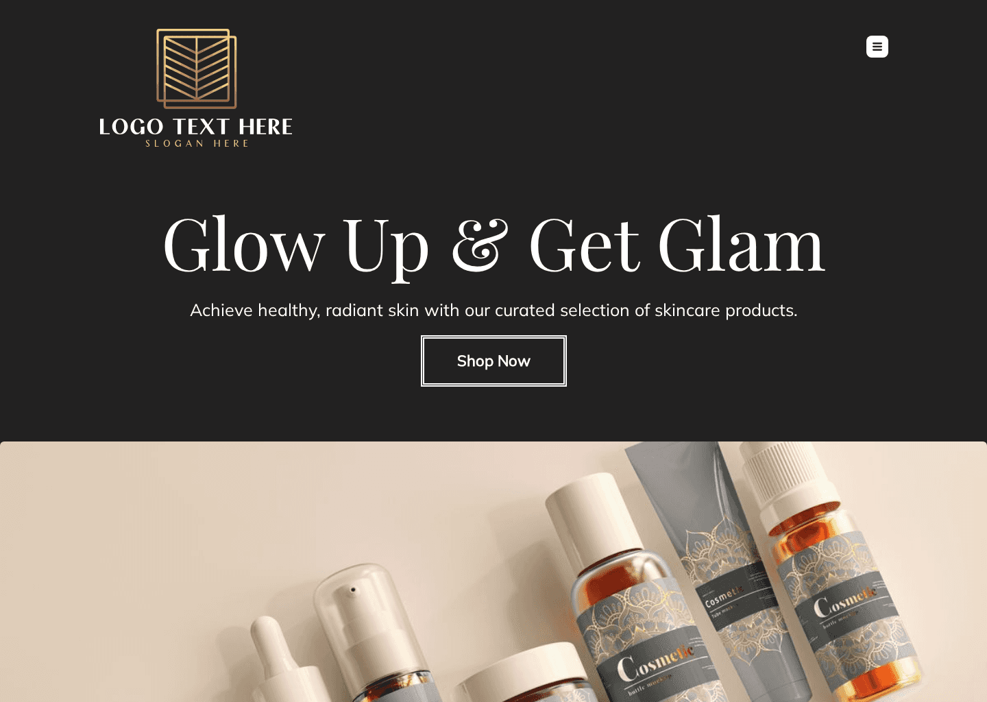 Beauty Cosmetic Website Preview