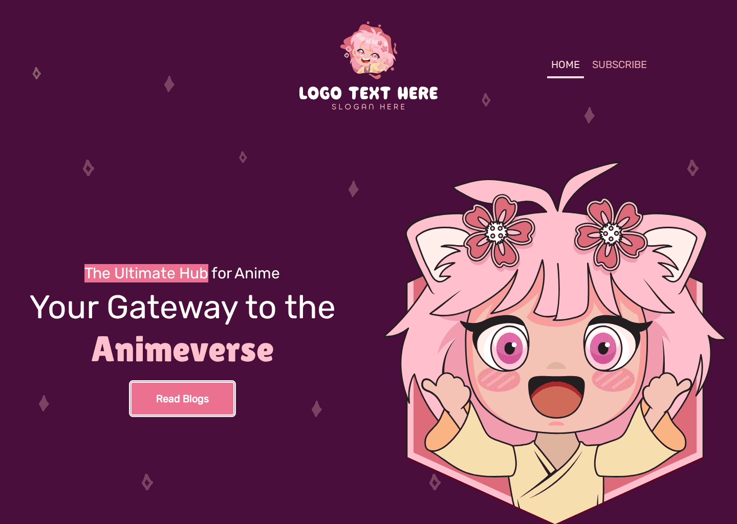 Anime Portal Blog Website Preview