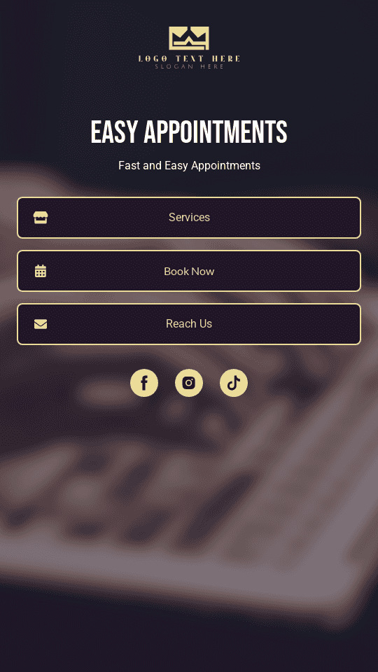 Easy Appointment Booking Link in Bio Preview