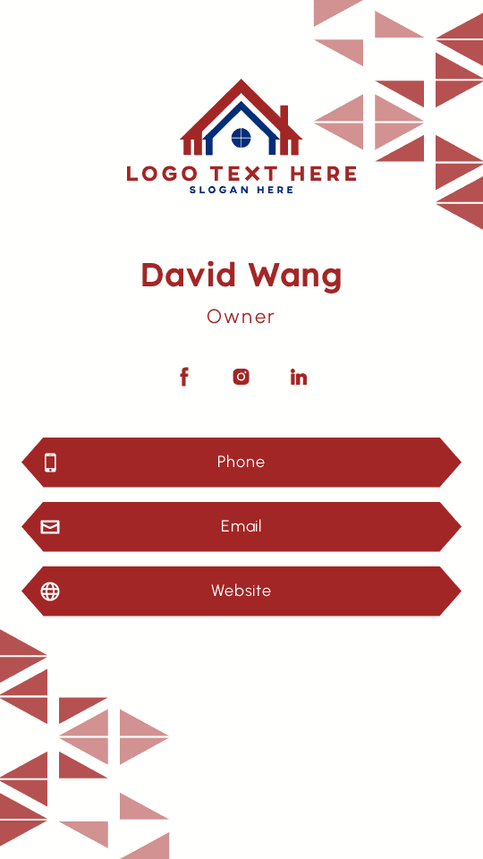 Construction Company Owner Digital Business Card Preview