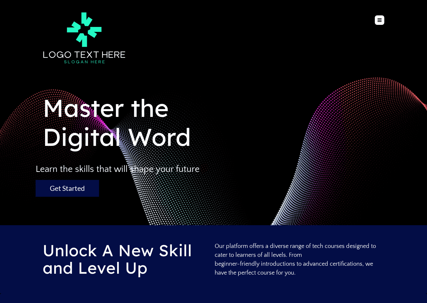 Technology Online Class Website Preview