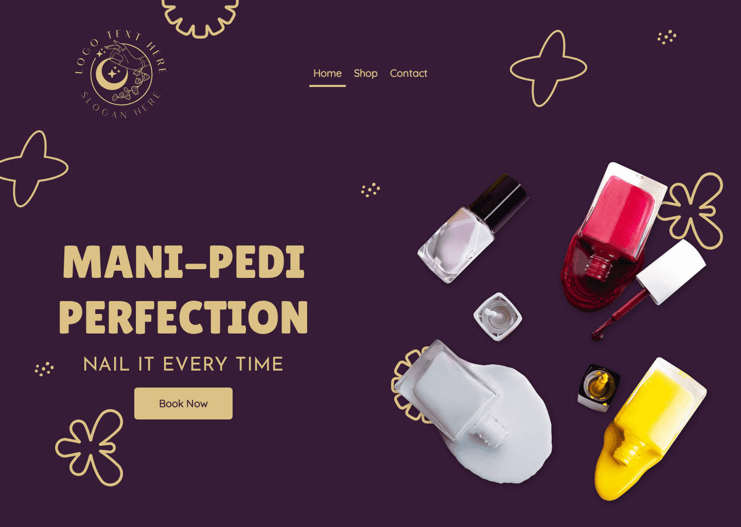 Nail Art Salon Website Preview