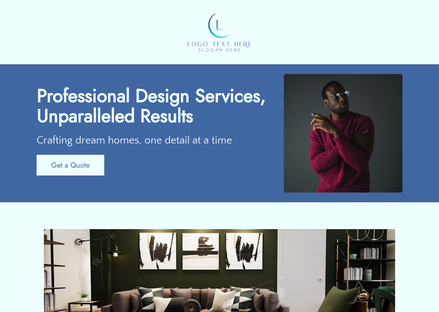 Professional Interior Designer Website Builder Image Preview