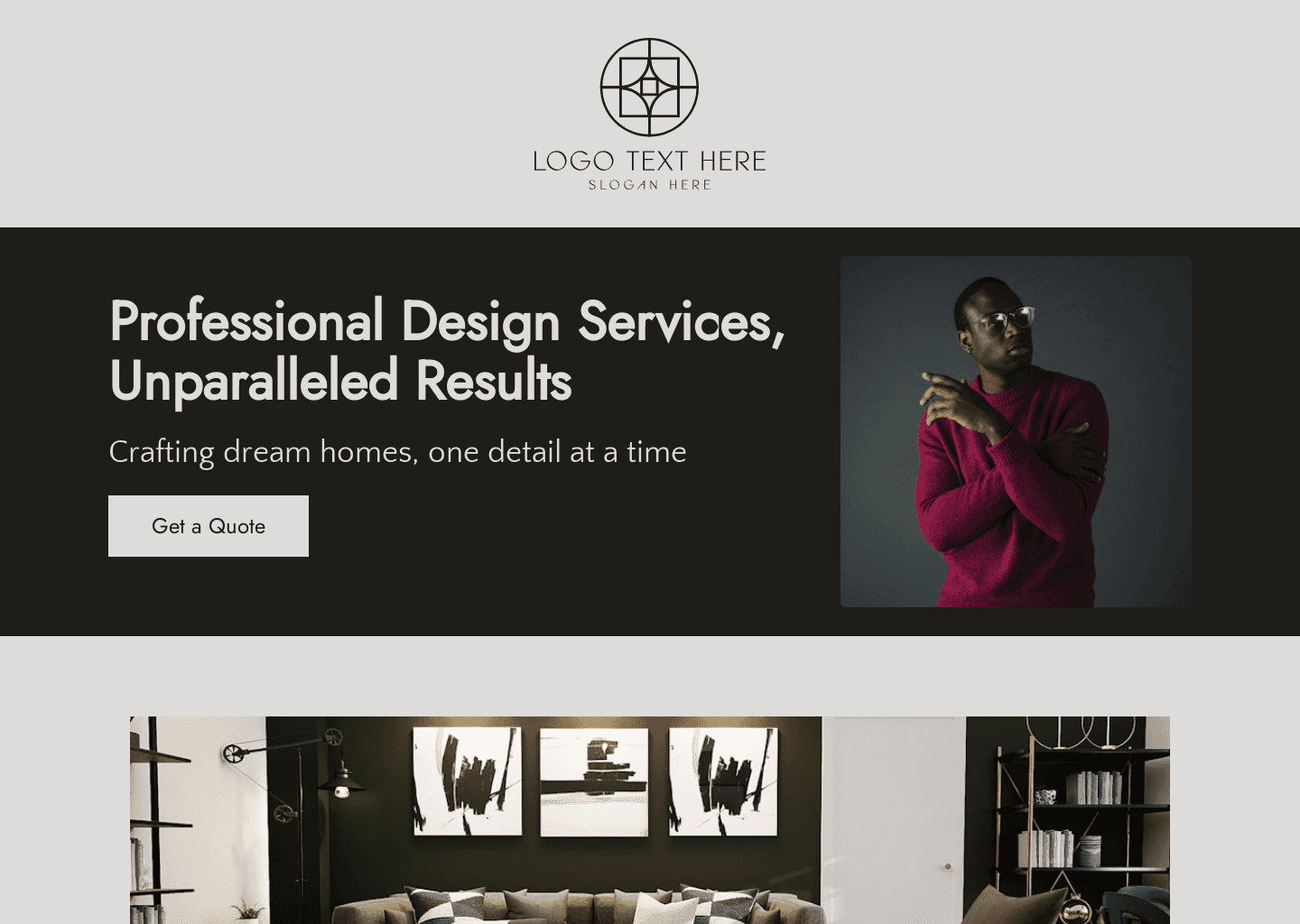 Professional Interior Designer Website