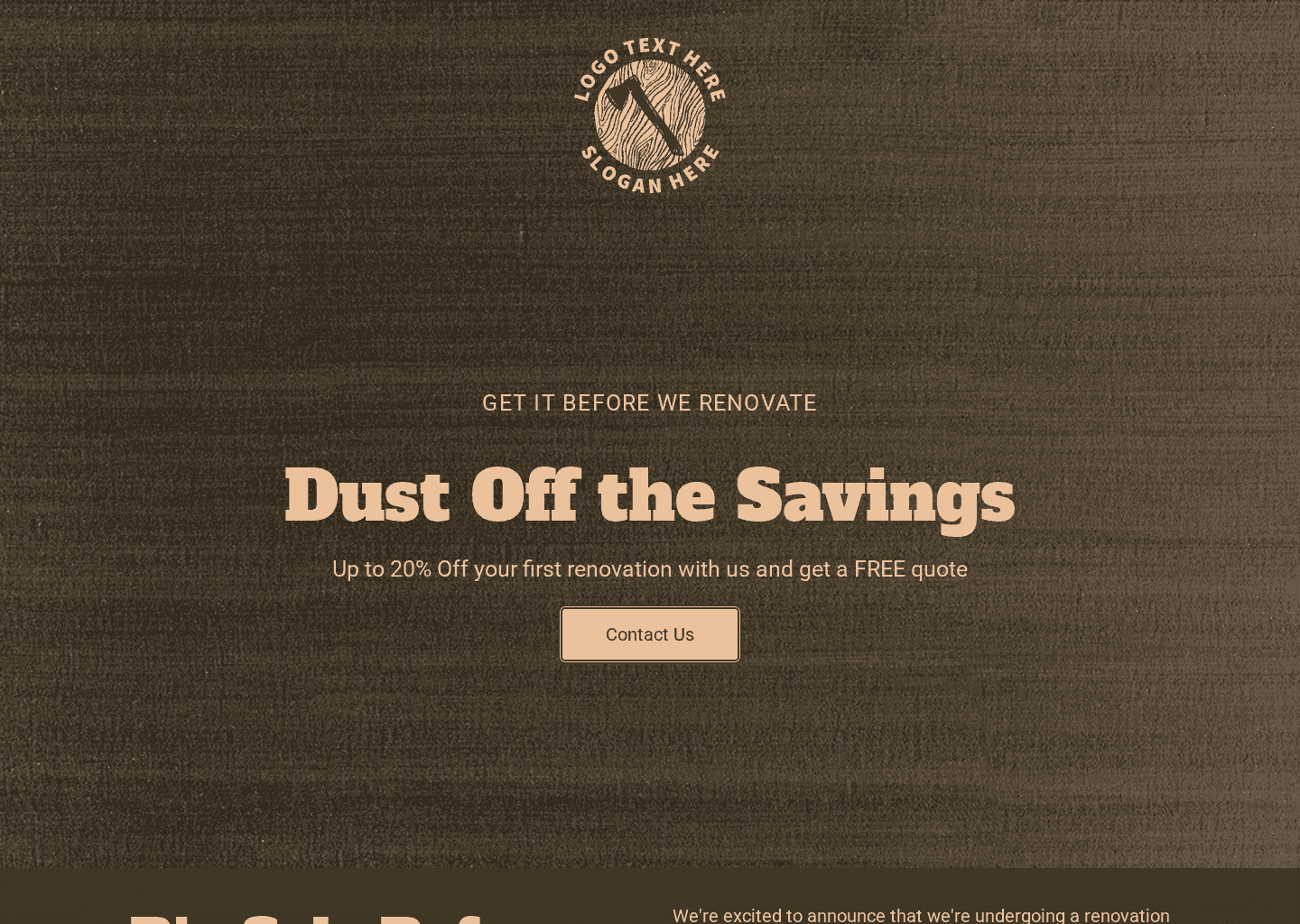 Home Construction Sale Website Preview