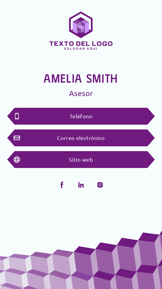Asesor Corporativo Minimalista Digital Business Card
