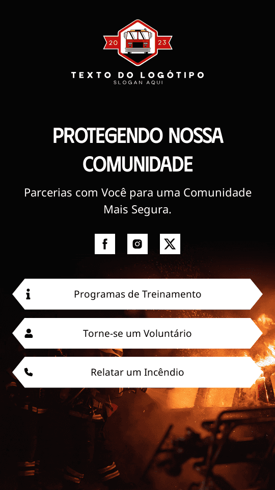 Gestão de Resgate de Incêndios Website