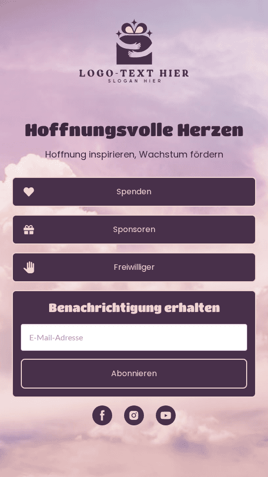 Wohltätigkeitsstiftung Website