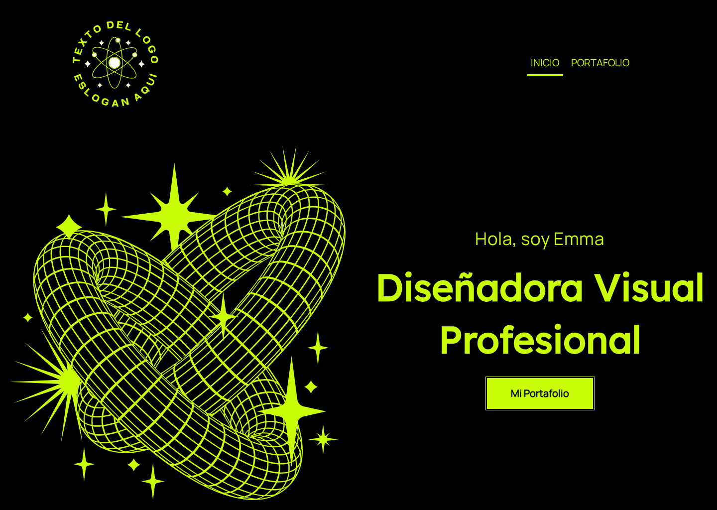 Portafolio de Diseñador Visual Website