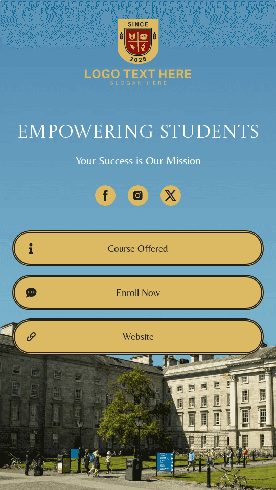 College University  Education Link in Bio Preview