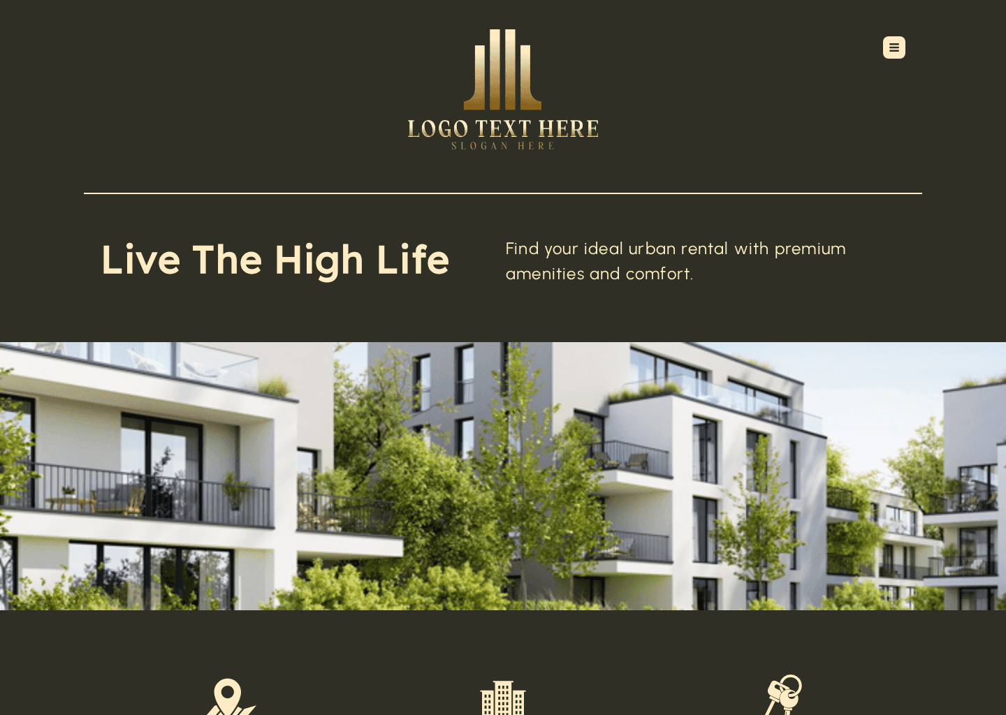 Condominium Property Rental Website Preview