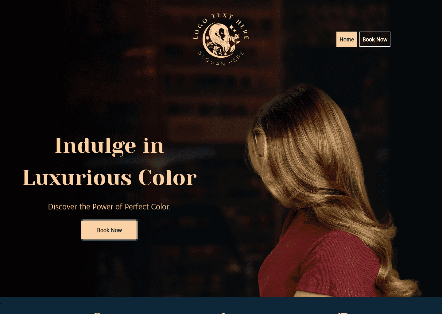 Salon Hair Dye Website Preview