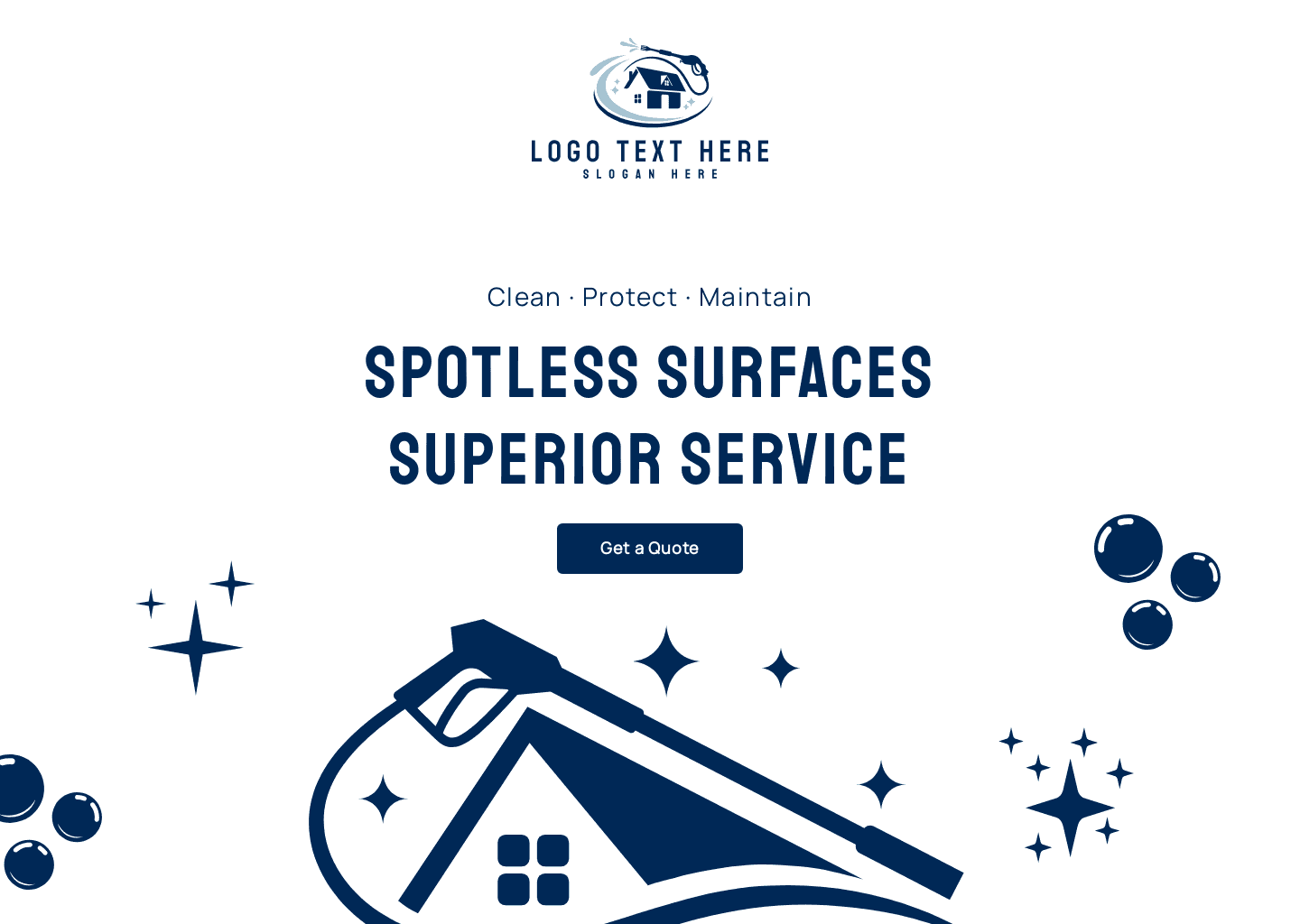 Power Washing Service Website Preview