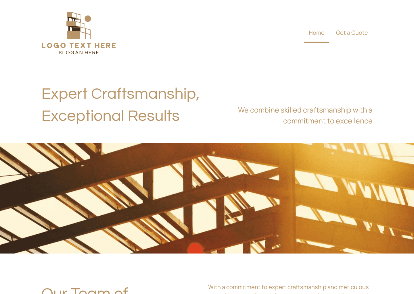 Building Construction website template