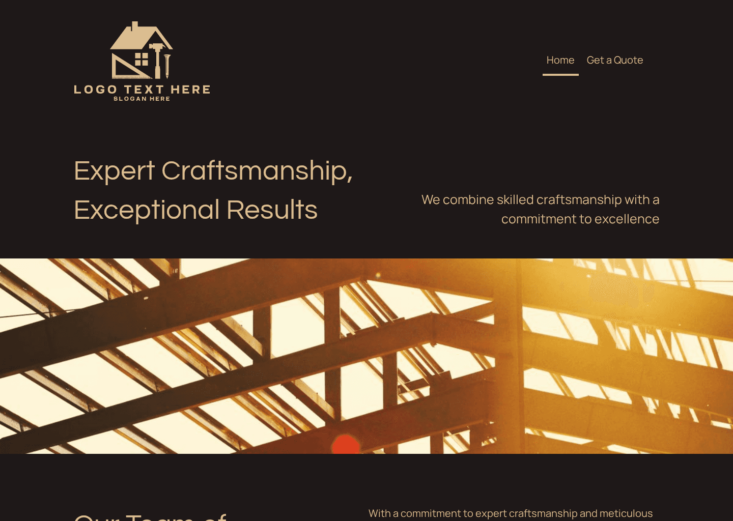 Construction Building Development Website Preview