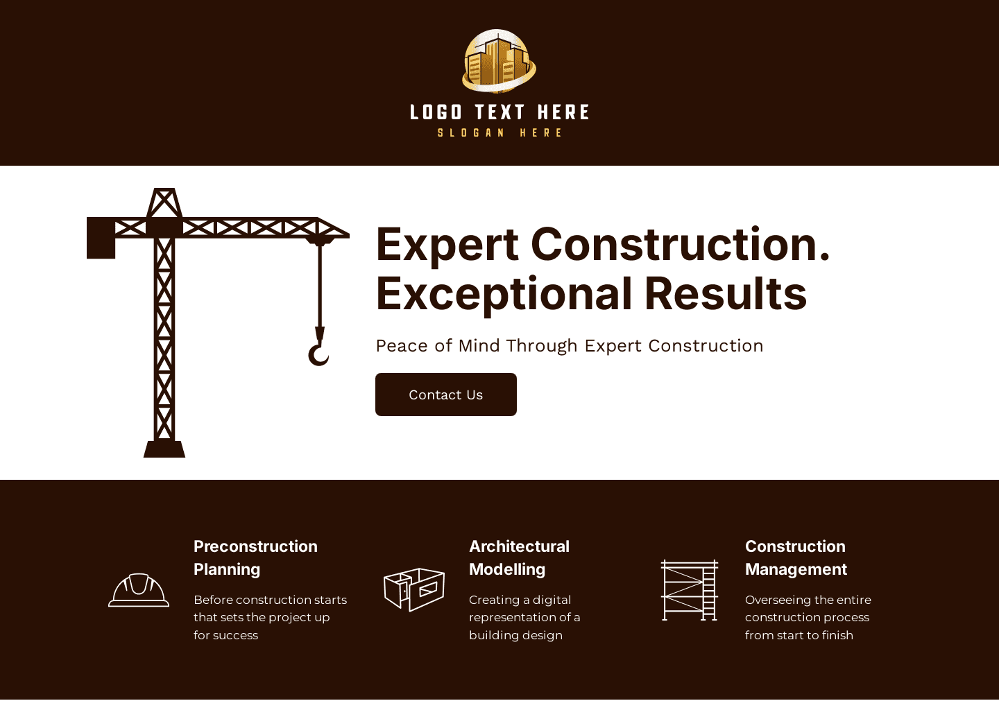 Expert Construction Service Website