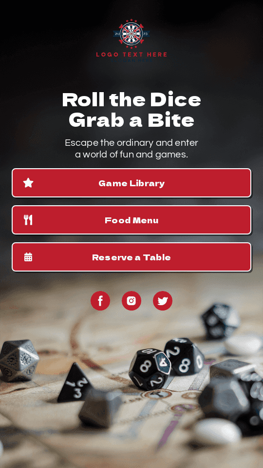 Food Cafe Bio link template