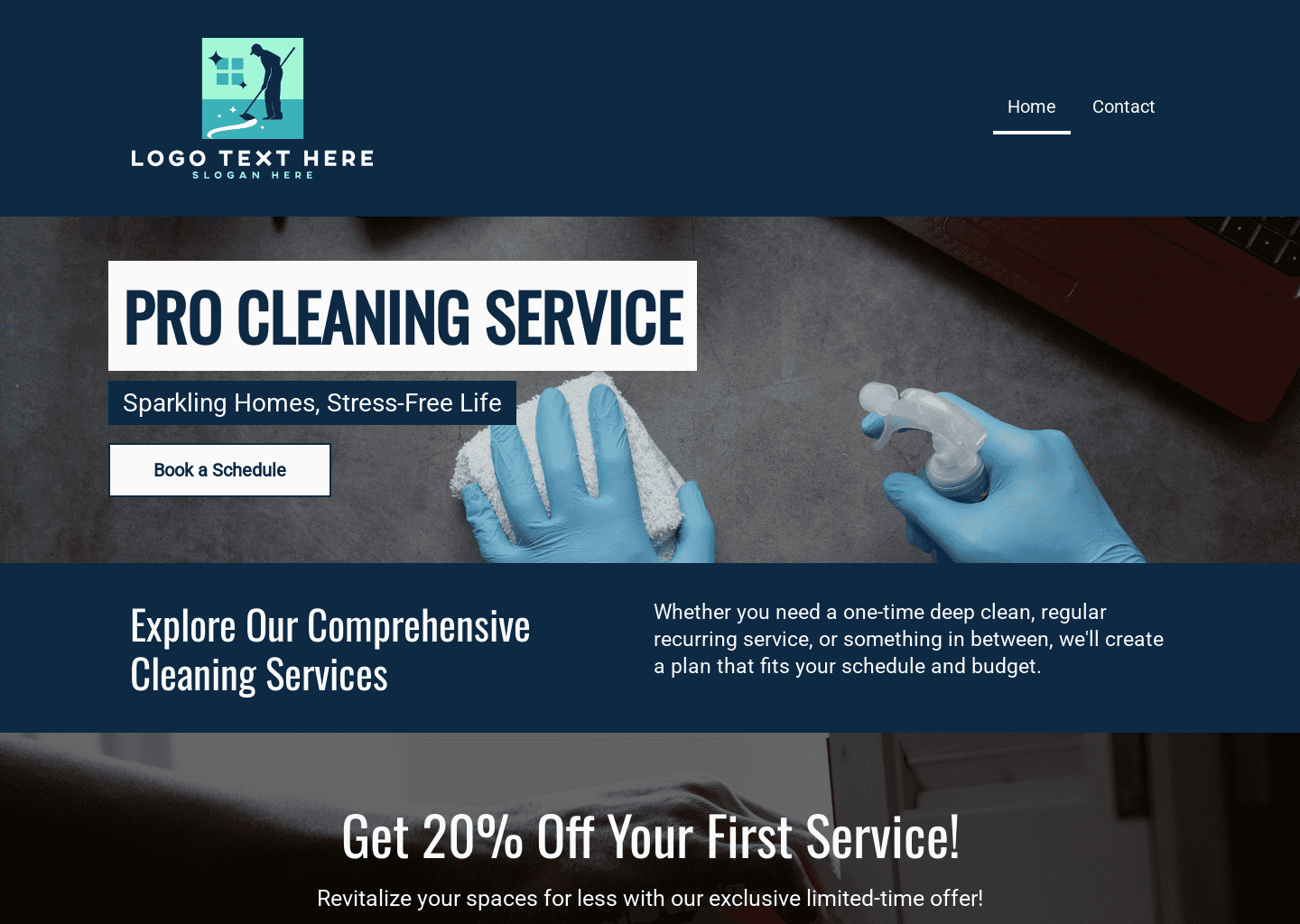 Cleaning Wizards Website Preview