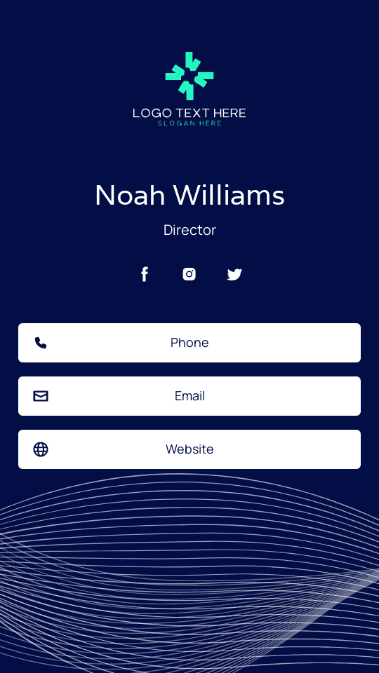 Minimal Corporate Director Digital Business Card