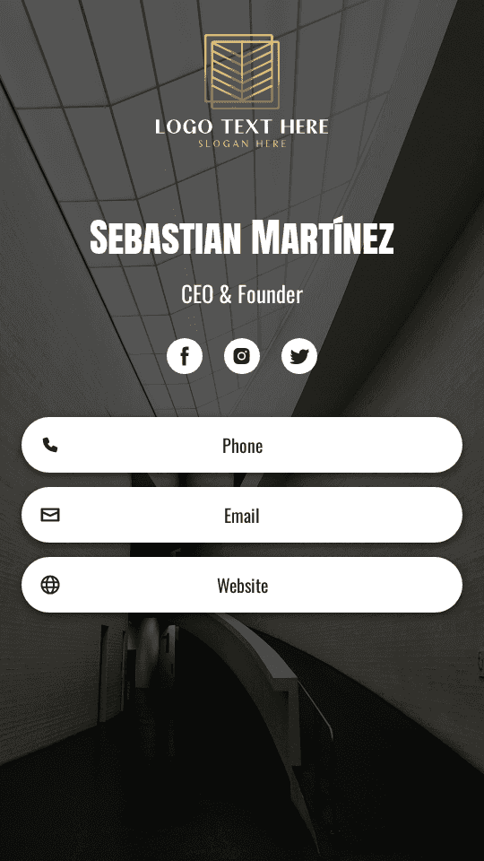 Architectural Firm CEO Digital Business Card