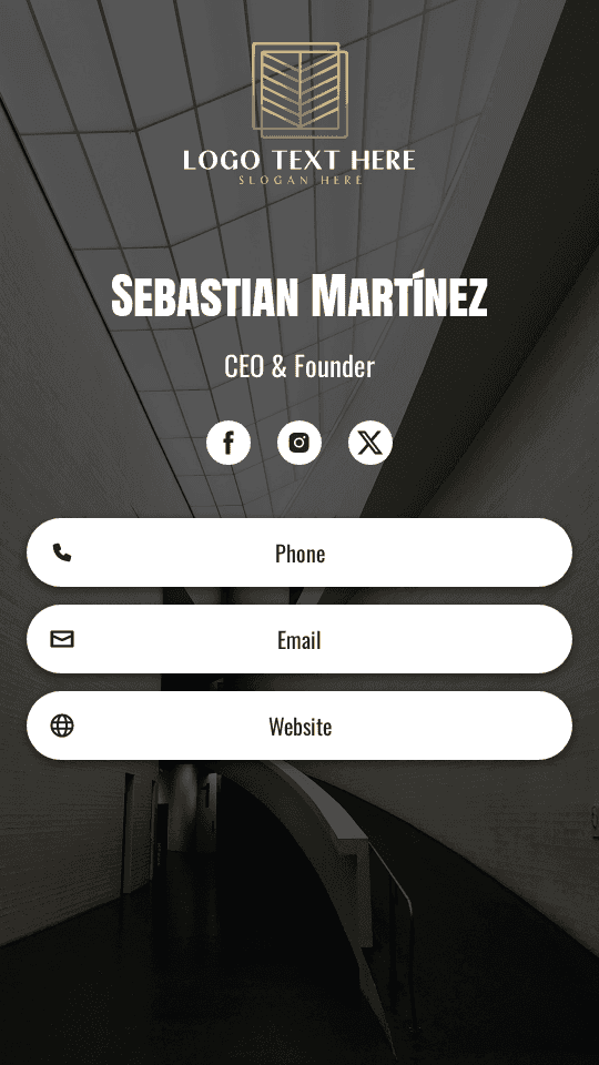 Architectural Firm CEO Digital Business Card Preview