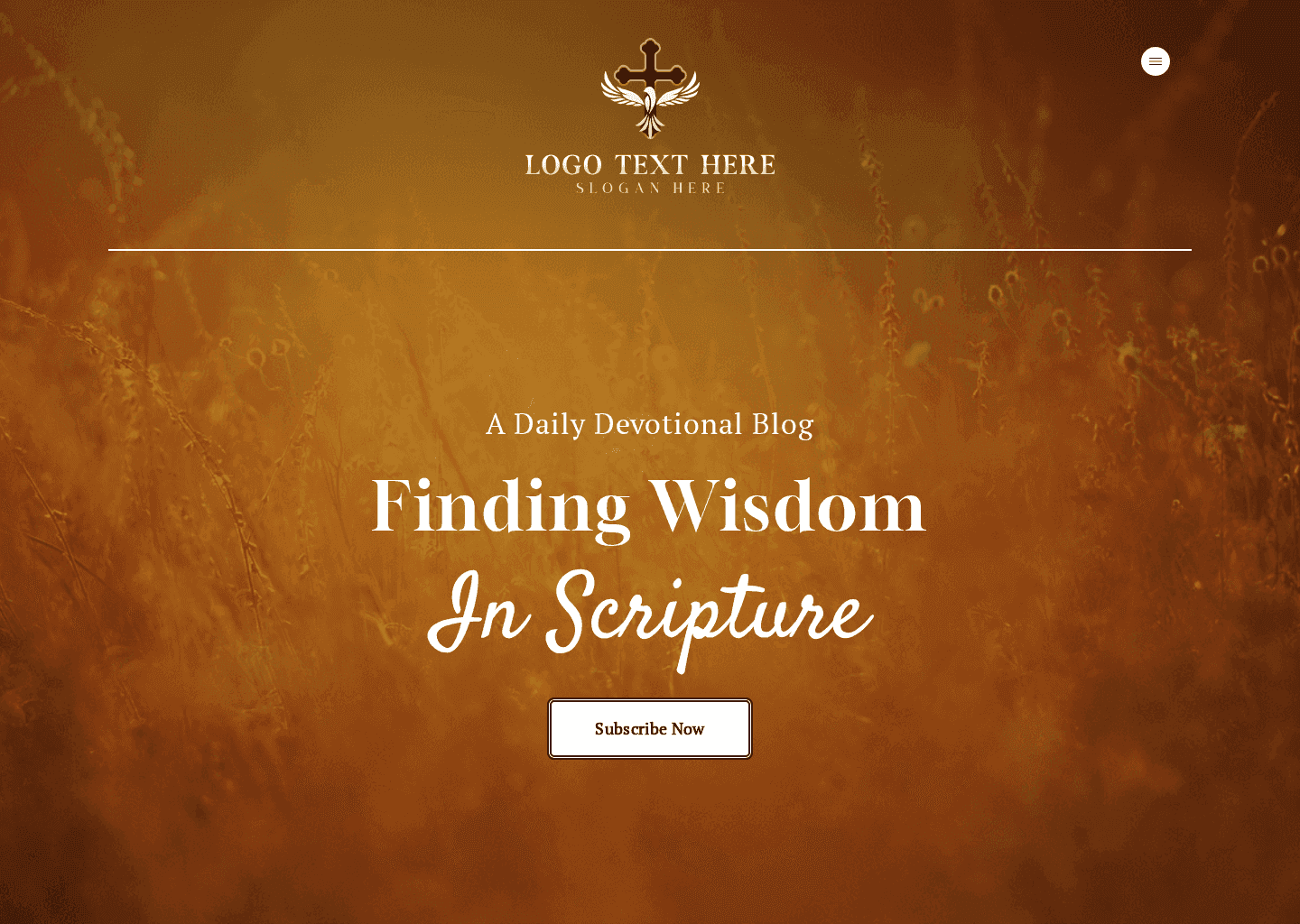 Daily Devotions Blog Website Preview