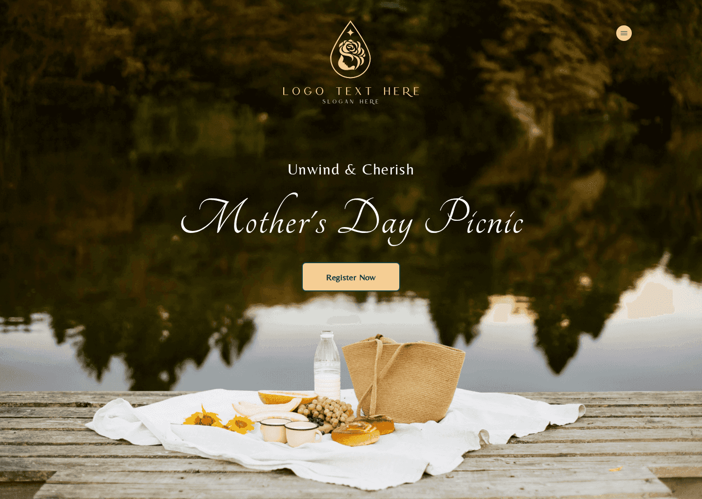 Mothers Day Picnic Website Preview