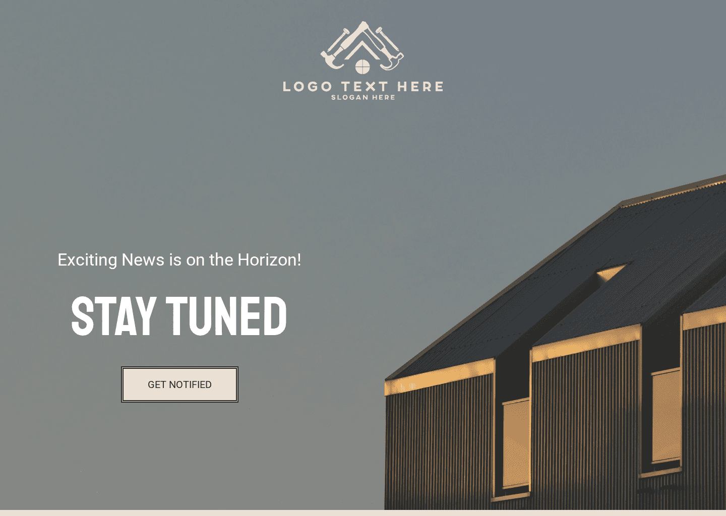 Construction Stay Tuned Website Preview