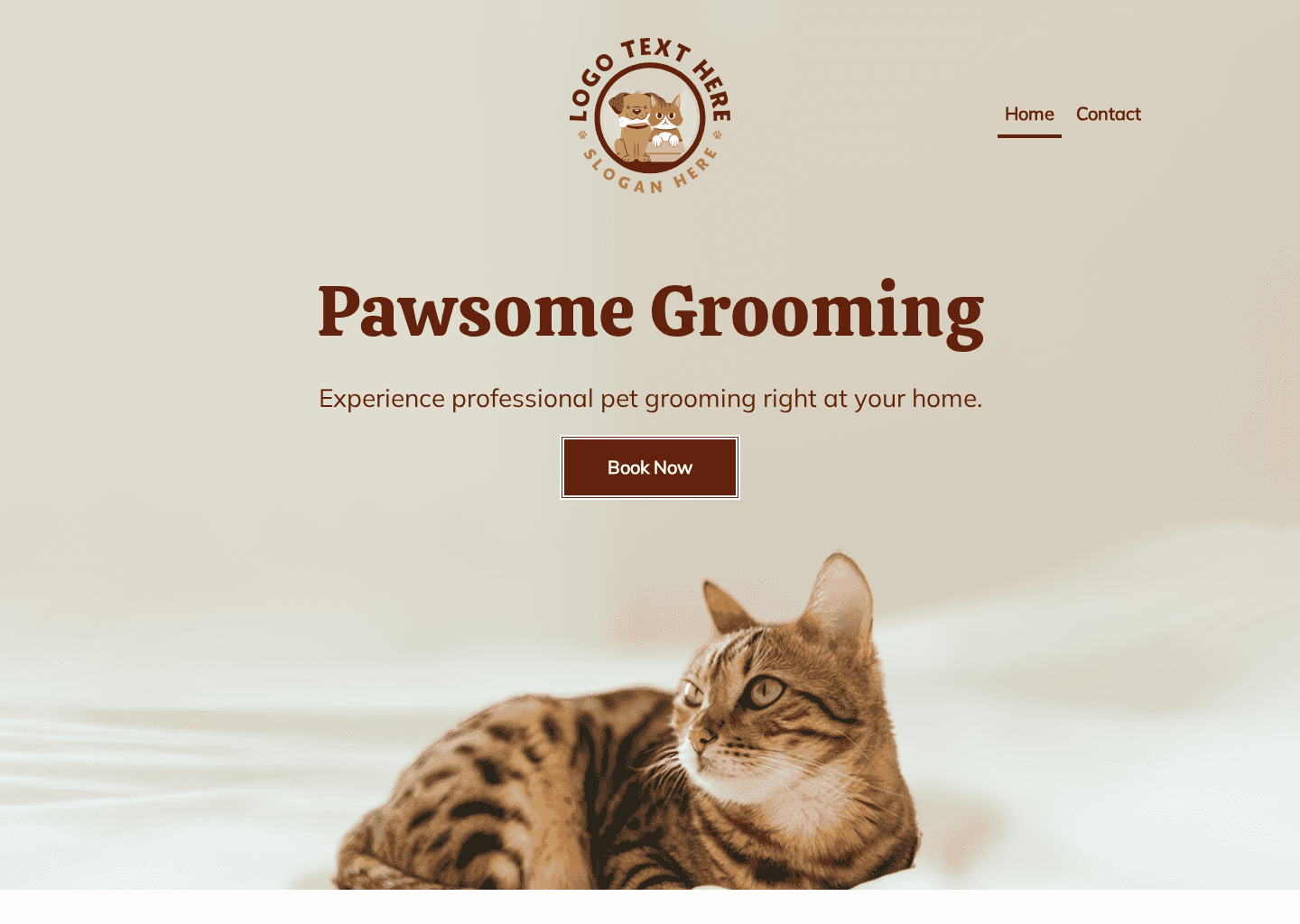 Mobile Pet Grooming Website Preview