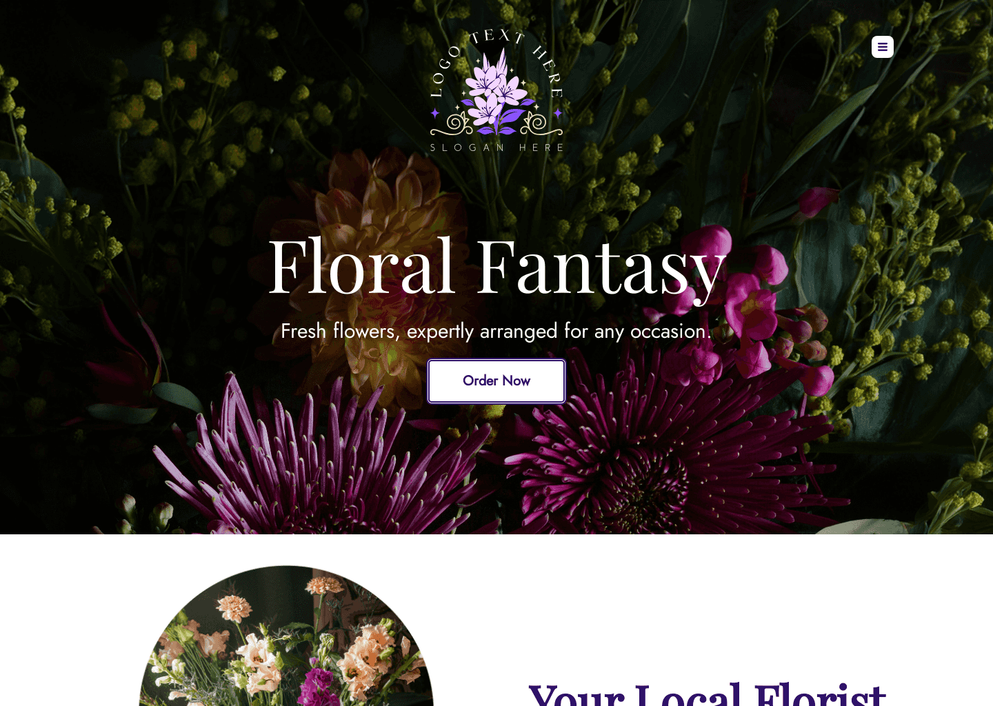 Flower Petals Boutique Website Preview