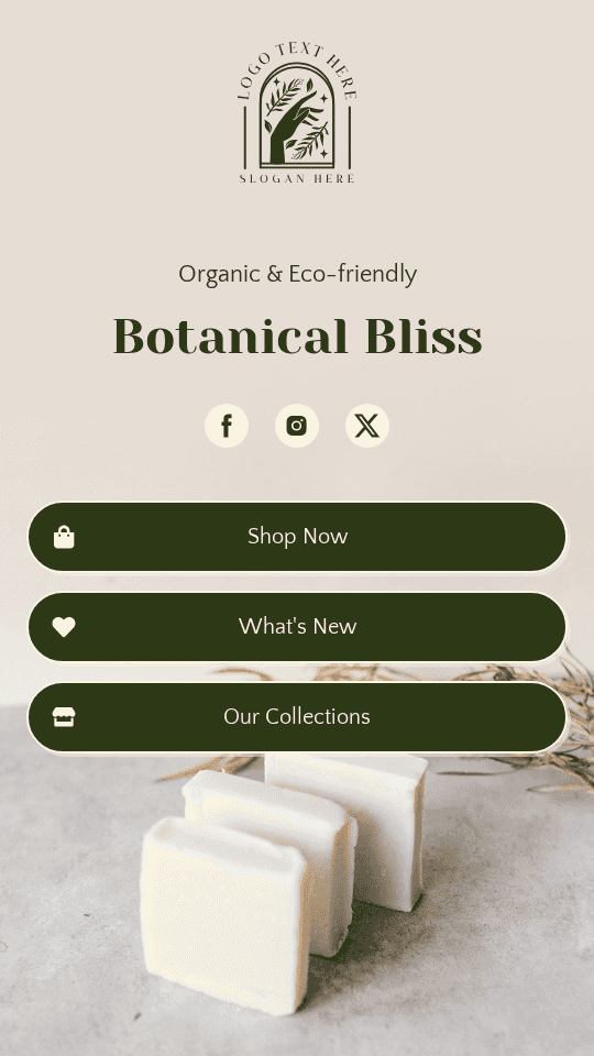 Handmade Soap Store Link in Bio Preview