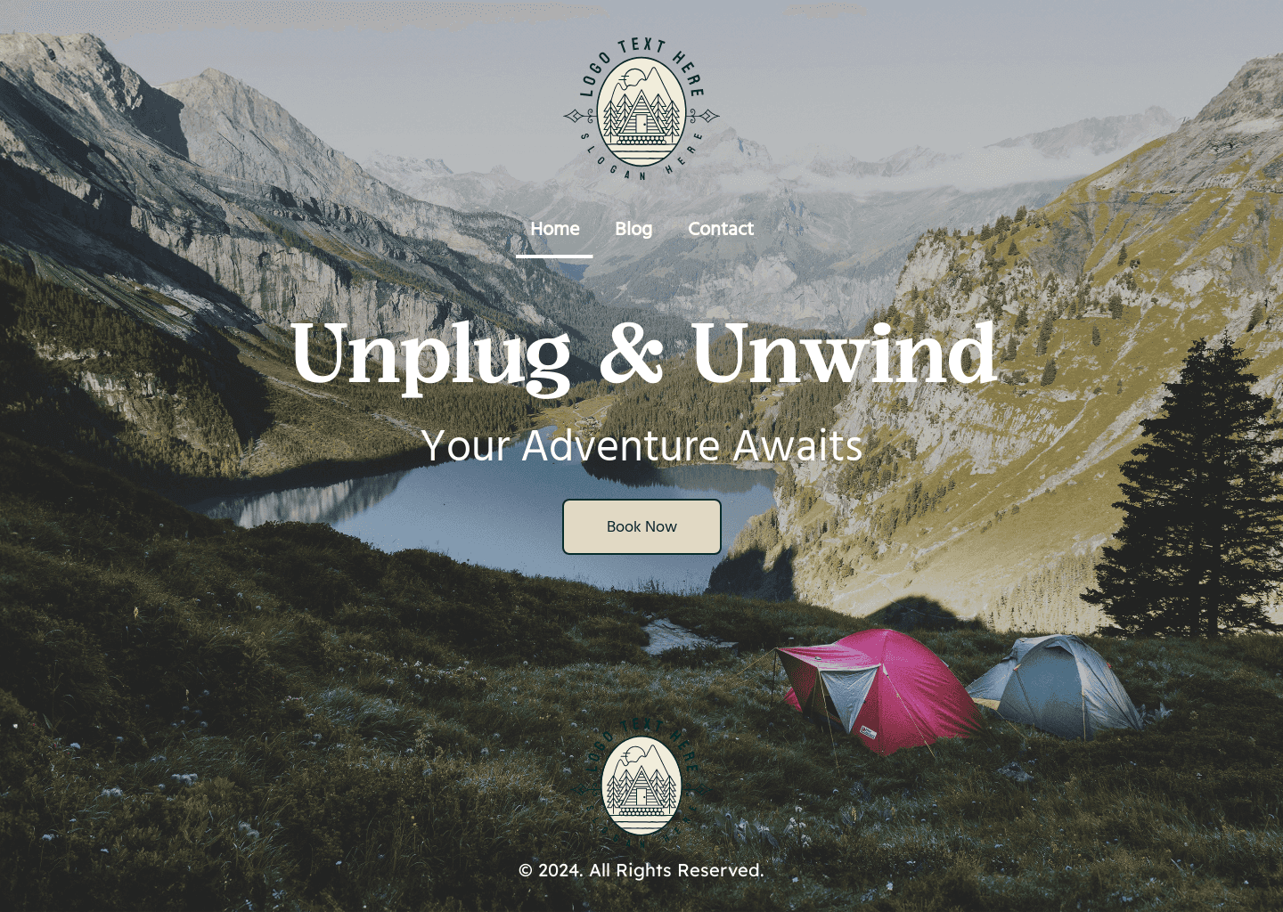 Travel Camping Equipments Website Preview
