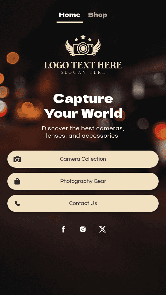 Digital Camera Store Link in Bio Preview