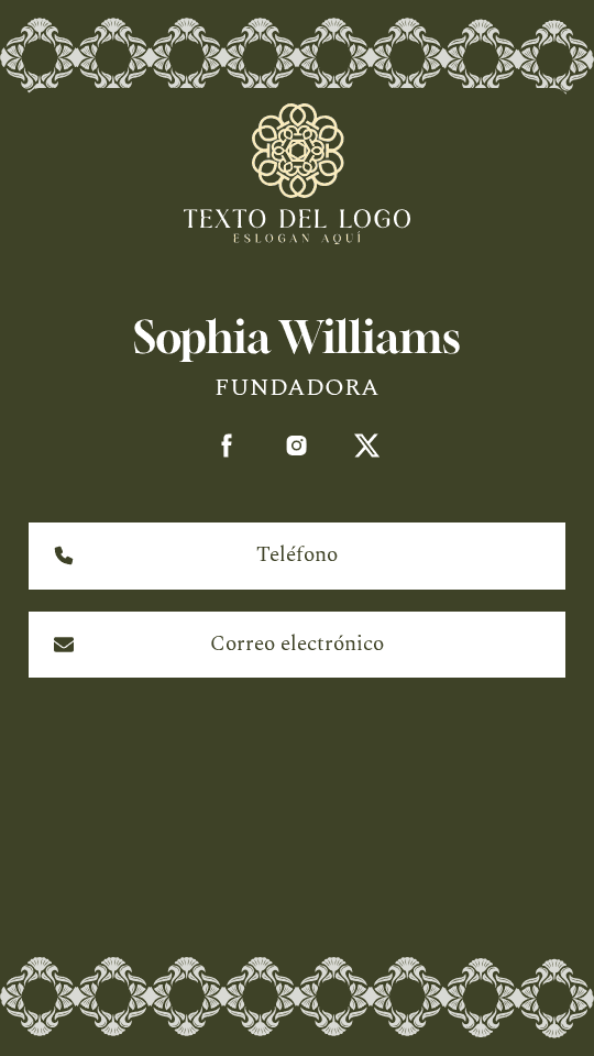 Fundador de Perfume de Lujo Digital Business Card