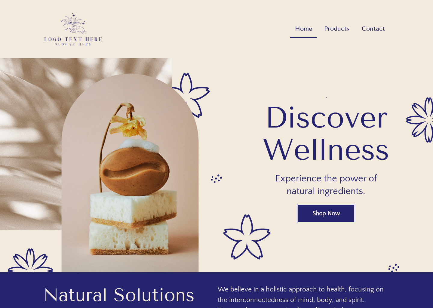 Wellness Products Shop Website Builder Image Preview