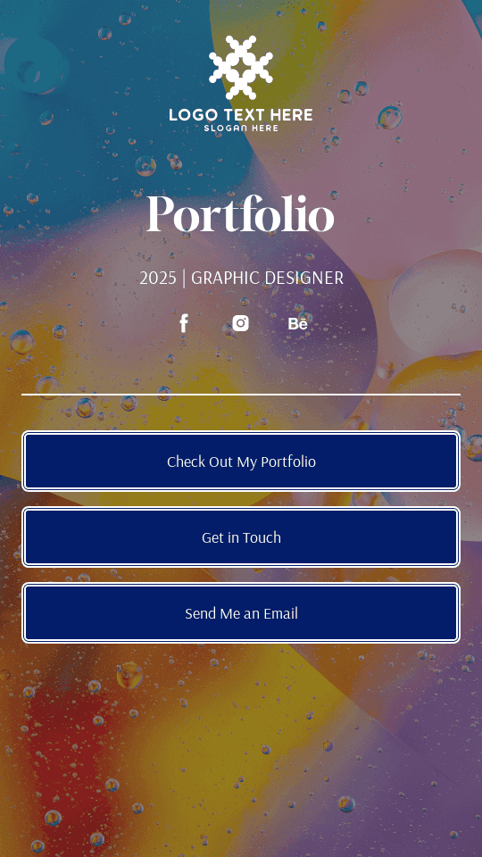 Graphic Design Portfolio Link in Bio Preview