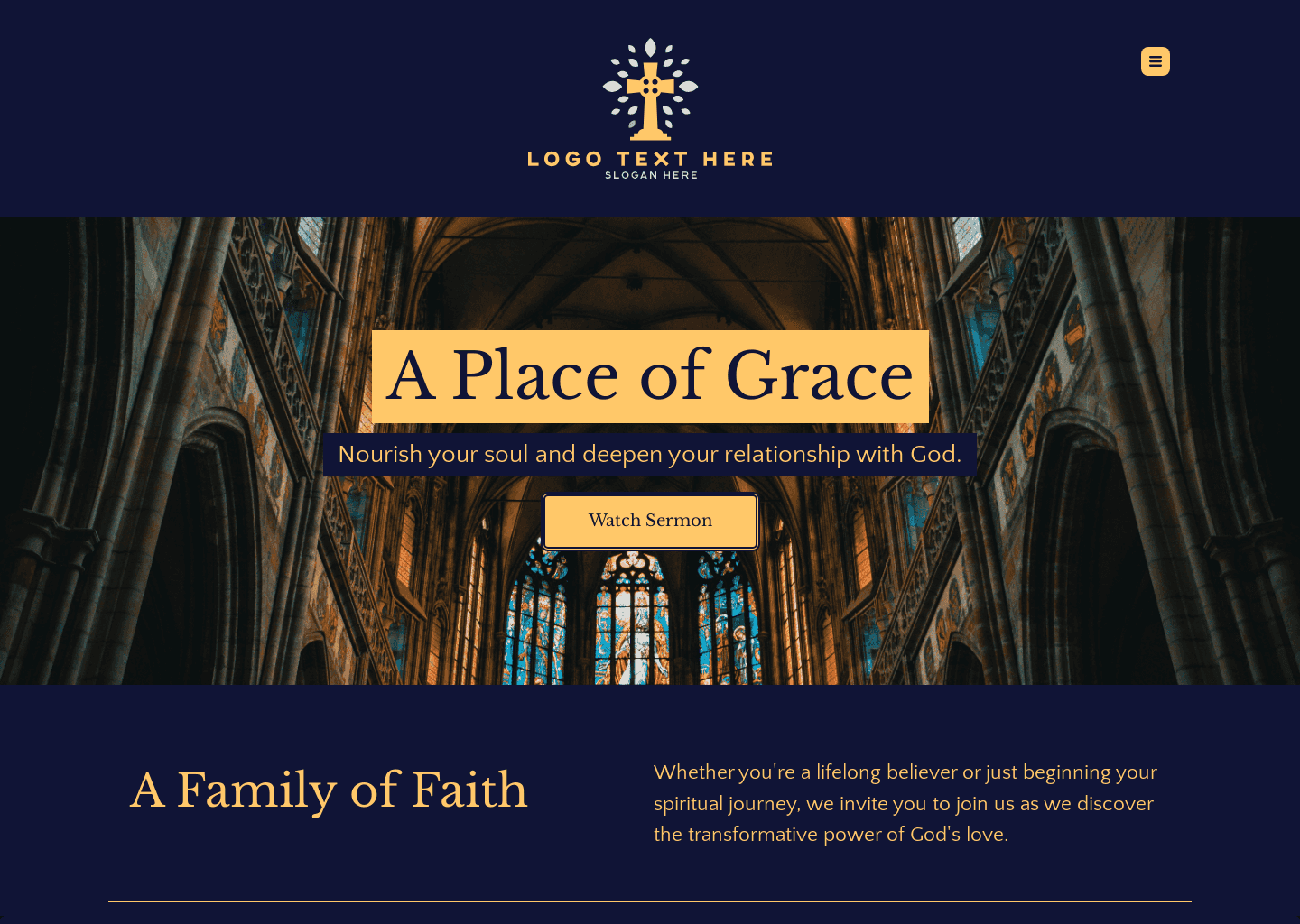 Salvation Community Church Website Preview