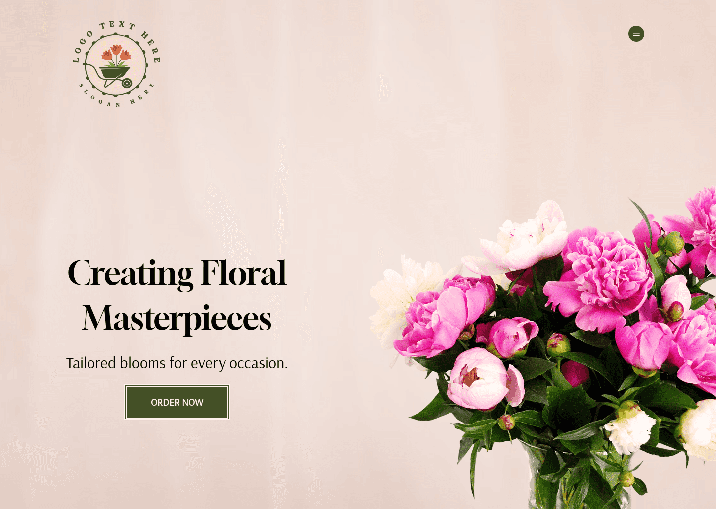 Fresh Flowers Shop Website Preview