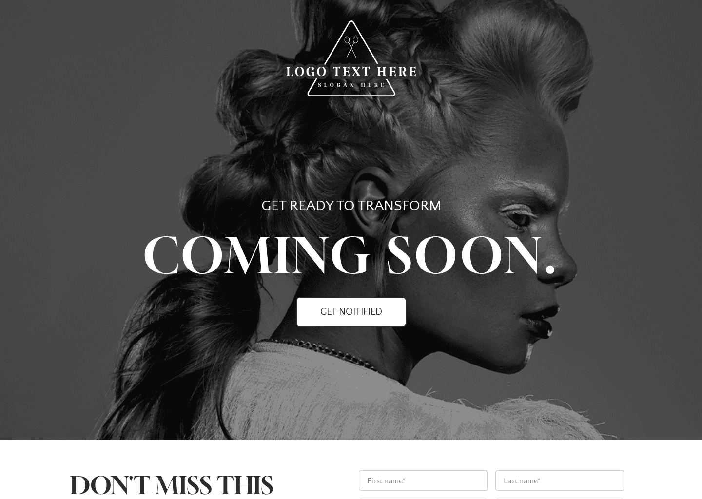 Hair Salon Launch Website Preview