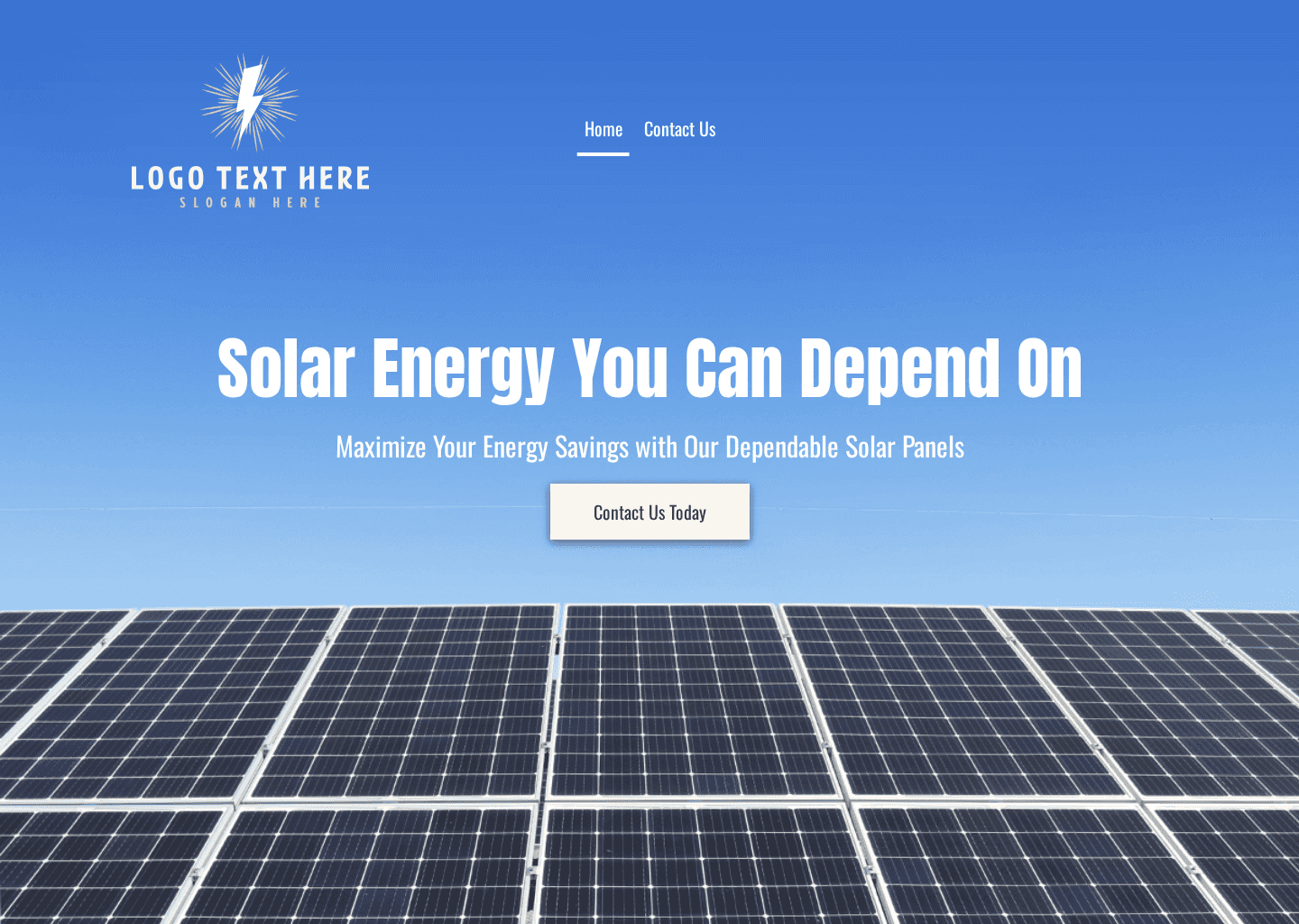 Solar Power Energy Website Preview
